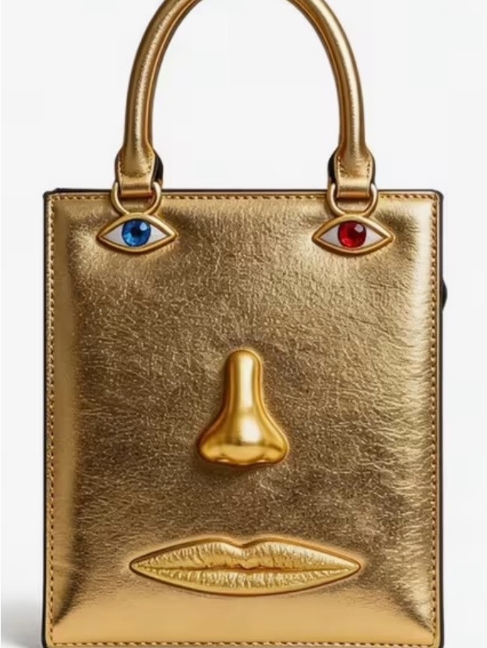 Gold Face-Detail Tote Bag - Women